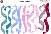 Procreate 100 Pretty Ribbons Brushes, a Brush Add-On by Fashion Workshop Bkk (Thumbnail 17 of 21)