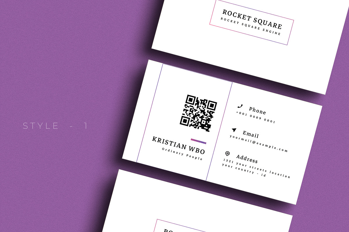 Bring Minimalist Business Card  V.68, a Business Card Template by Ctrl space studio (Photo 2 of 6)