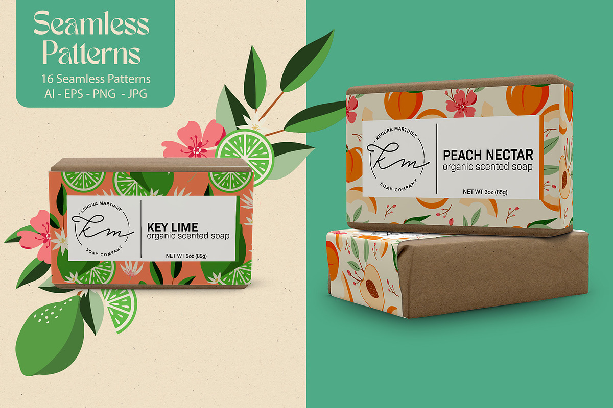 Fresh Fruit Market Clipart & Pattern, an Illustration by The Audacious Brush (Photo 9 of 13)