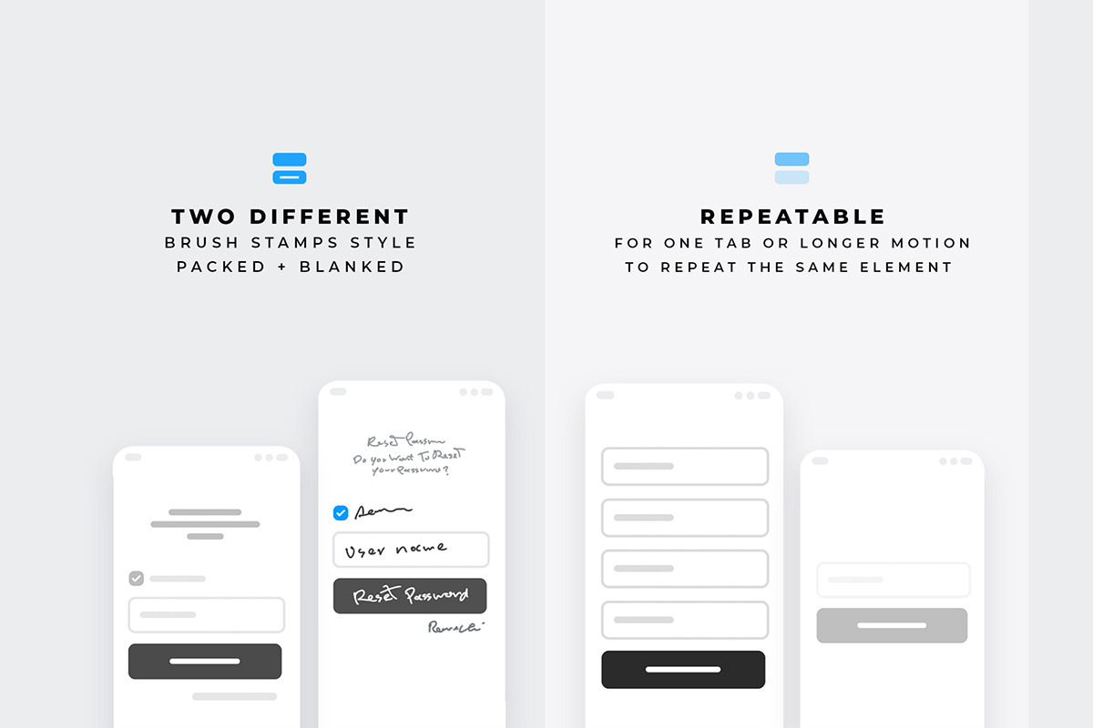 The Wireframe Kit for Procreate, a Plug-in Add-On by 80.design (Photo 4 of 6)