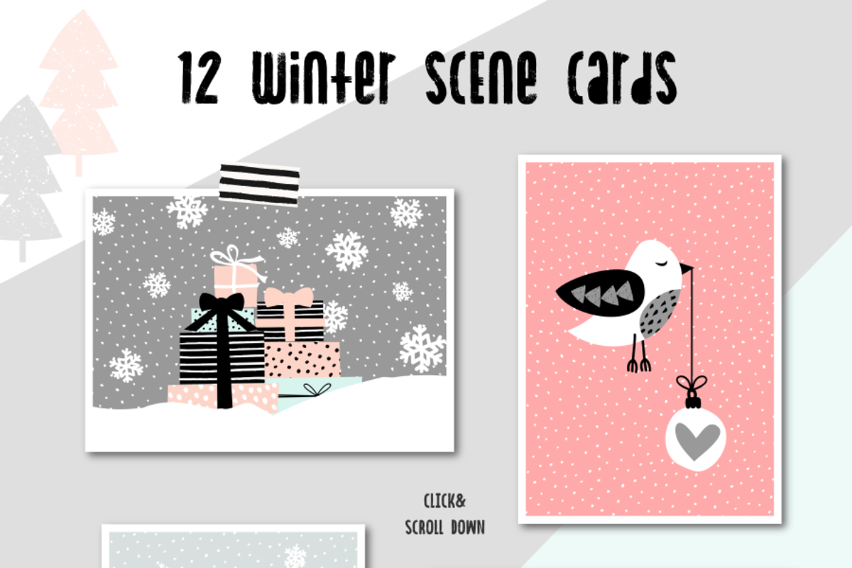 Cute Christmas Graphics Set, a Decorative Illustration by Studio Fevrier (Photo 2 of 7)