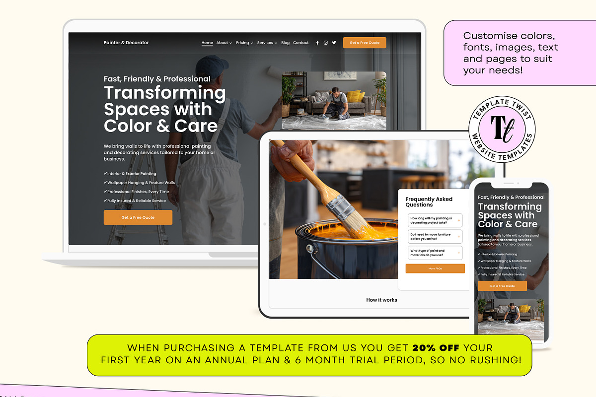 Painter and Decorator Website preview 8