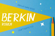 Berkin Rough, a Sans Serif Font by Craft Supply Co. (Thumbnail 1 of 8)