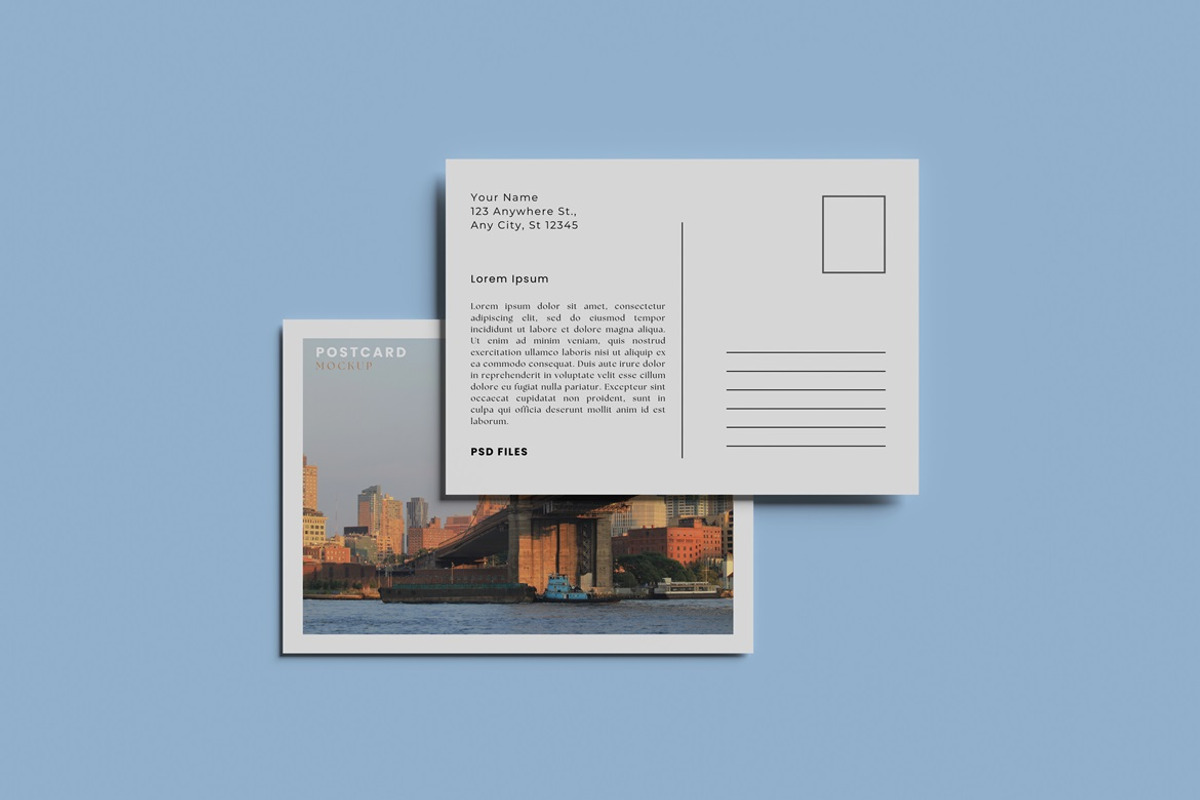 A6 Postcard Mockup, an Advertising Mockup by AndikaGraphic (Photo 2 of 8)
