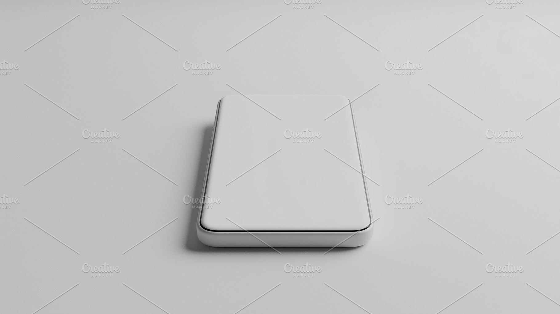 Minimalistic white smartphone mockup, a Technology Photo by MistyDay