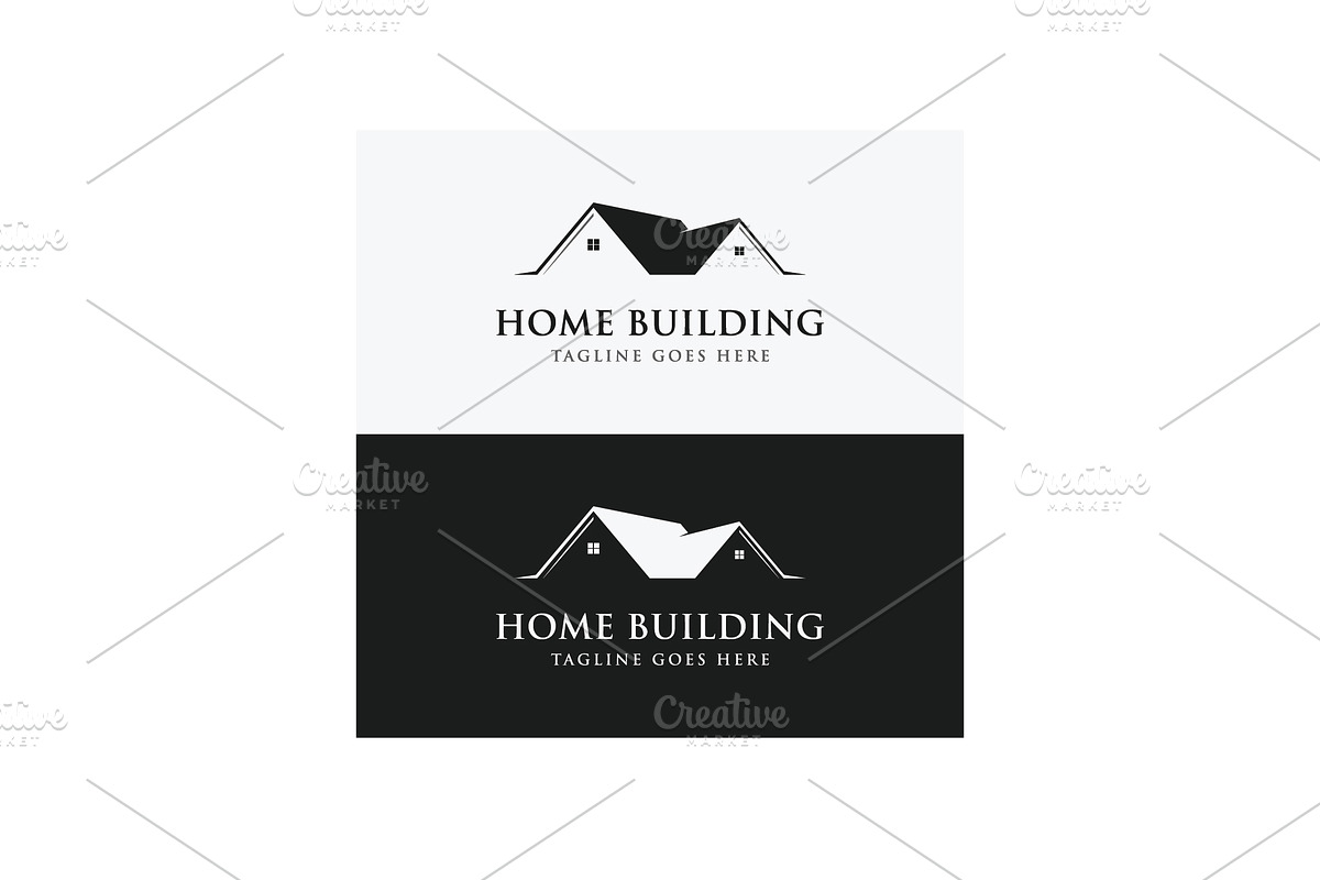House building construction logo des, a Branding & Logo Template by LOGOCREATIVE