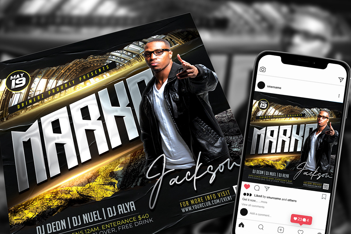 DJ Flyer, a Flyer Template by drimerz (Photo 1 of 2)