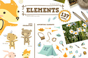 SALE Adventure Today-Camping Clipart, an Animal Illustration by Euonia Meraki (Thumbnail 2 of 11)