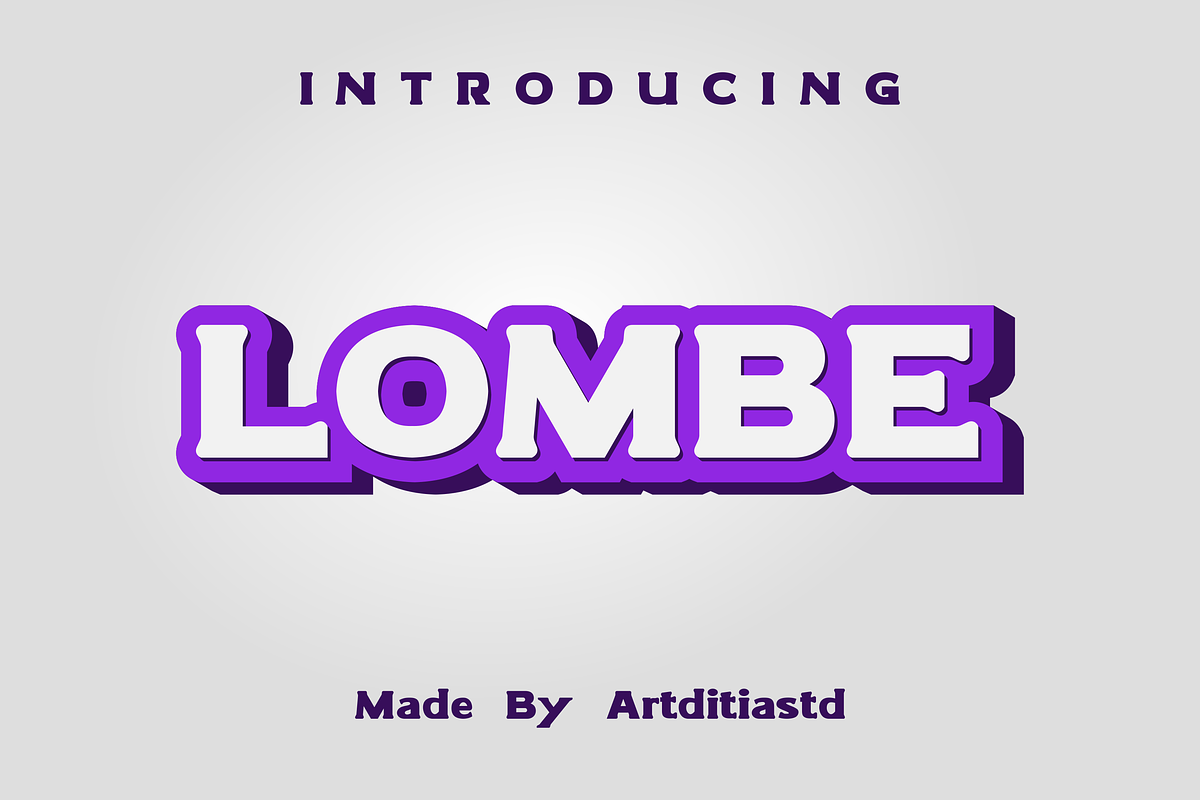 Lombe font, a Serif Font by artditiastd (Photo 1 of 3)