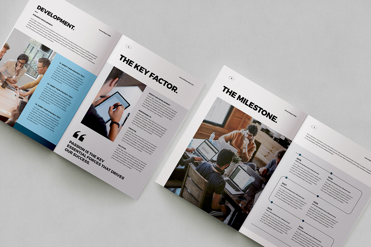 Annual Report Template, a Brochure Template by Occy Design (Photo 2 of 5)