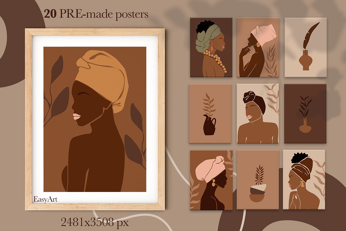 Black Female, a Decorative Illustration by EasyArt (Photo 3 of 9)