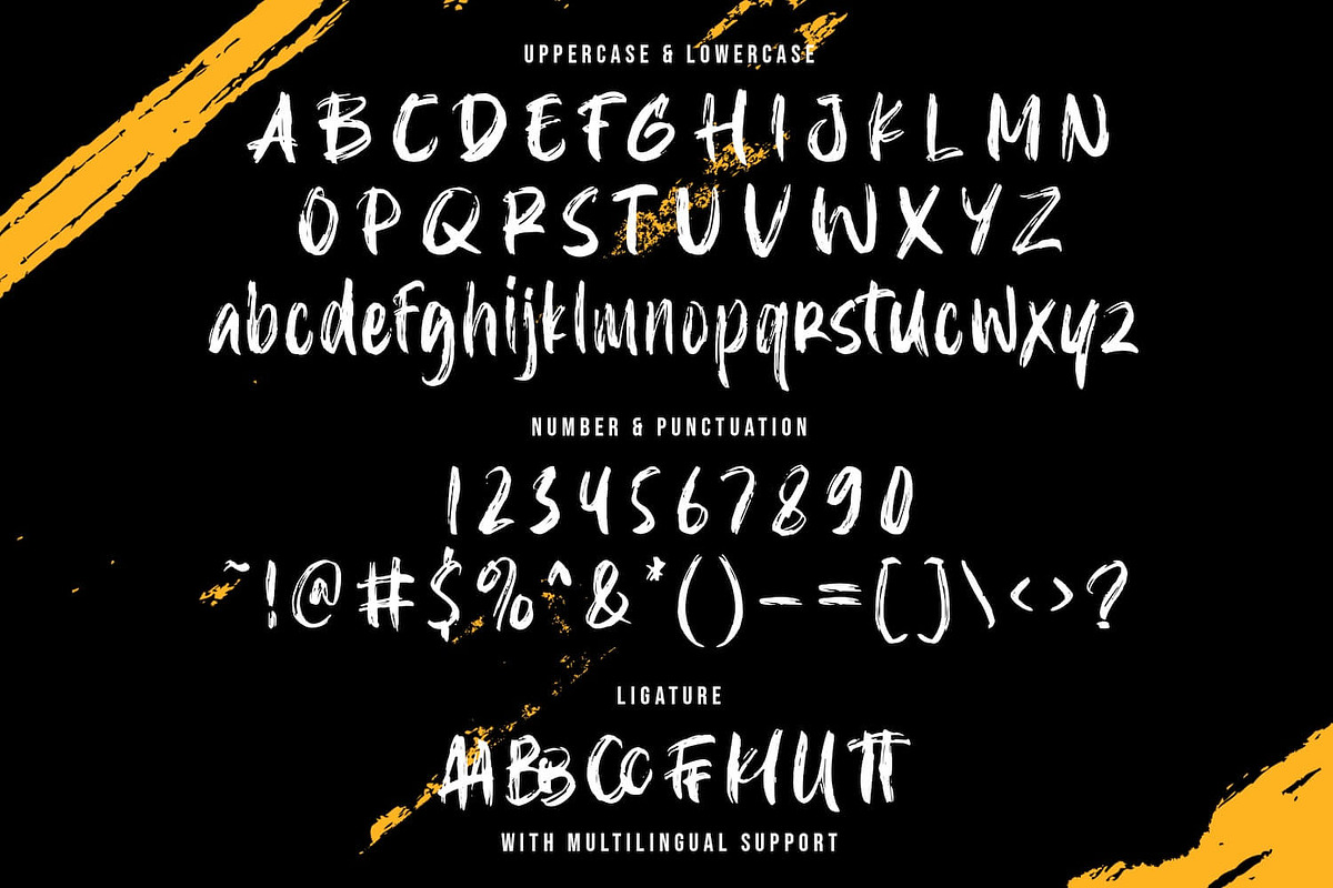 Harjimed - Textured Brush Font, a Handwritten Font by StringLabs (Photo 7 of 7)