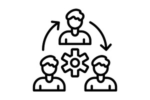 Organization Line Icon, an Icon by Pexelpy