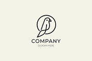 Minimal line art bird logo design, a Branding & Logo Template by Medianeka (Thumbnail 2 of 3)