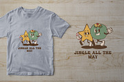 Christmas Star Mix Vintage Cartoon, an Illustration by vectstudio (Thumbnail 3 of 5)