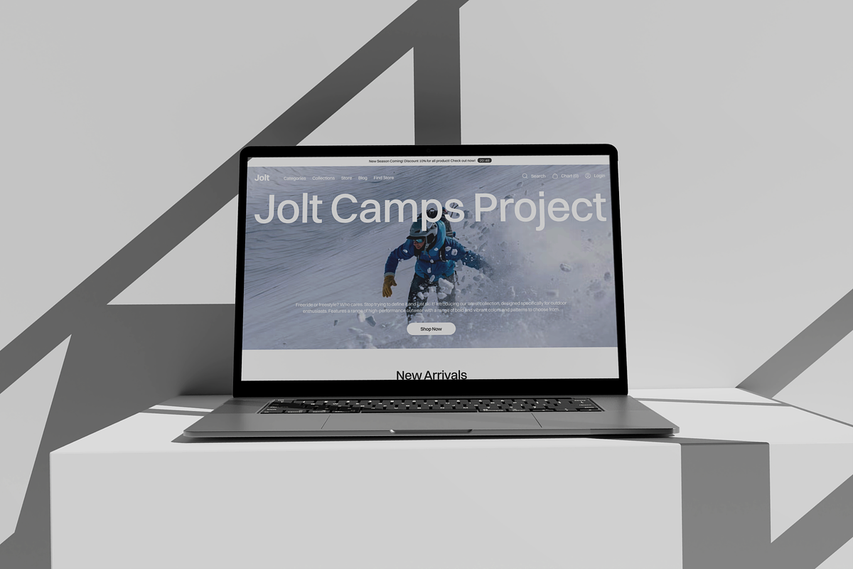 Jolt - E-Commerce Website UI KIT, a Device Mockup by Odama (Photo 9 of 12)