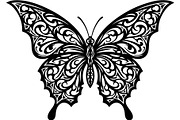 Elegant Butterfly Silhouette, an Object Graphic by Designer_Momina (Thumbnail 8 of 20)