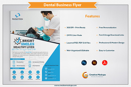 Modern Dental Clinic Flyer Template