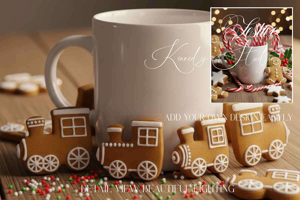 Rustic Christmas Mug Bundle 1000 JPG, a Cups & Container Mockup by KennedyStudio (Photo 7 of 11)