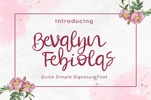 Bevalyn Febiolas - Signature Font