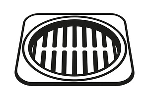 Stylized Manhole Cover with Slots, a Graphic by Billah Hub