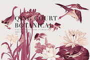 Qing Court Botanical Patterns, a Pattern Graphic by LEAFure (Thumbnail 1 of 9)