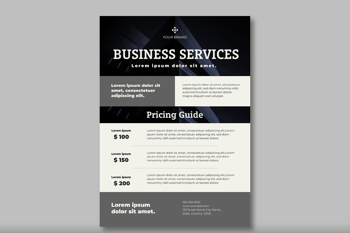 Business Services Flyer Template, a Templates & Theme by studiogstock (Photo 3 of 3)