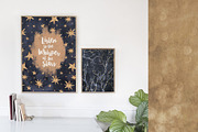 Wintery Nights: Golden Fairy Lights, a Pattern Graphic by Blixa 6 Studios (Thumbnail 4 of 5)