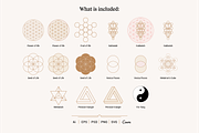 Sacred Geometry and Chakras Vectors, a Graphic by jessicamdesign (Thumbnail 2 of 6)