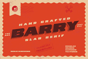 Barry 4 Font Styles