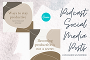 Podcast Instagram CANVA Template, a Social Media Template by Chantelle T Illustrations (Thumbnail 4 of 5)