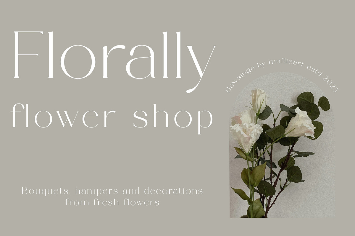 Bowsinge - A Beauty Modern Serif, a Serif Font by Muflieart (Photo 6 of 10)
