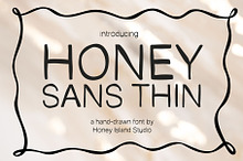 Honey Sans Hand-drawn Thin Font