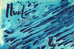 Fluid Painting Background Set