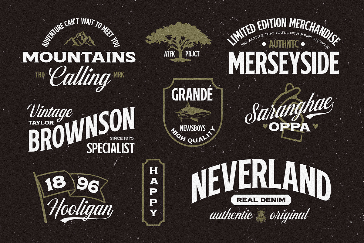 Melvins - Font Set, a Serif Font by Arterfak Project (Photo 3 of 12)