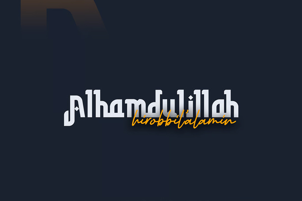 Fajrin – Modern Arabic Display Font, a Sans Serif Font by Brand Earth (Photo 5 of 6)