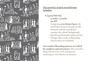Dog Toile de Jouy Pattern, a Background Graphic by Hughes Studio (Thumbnail 5 of 8)