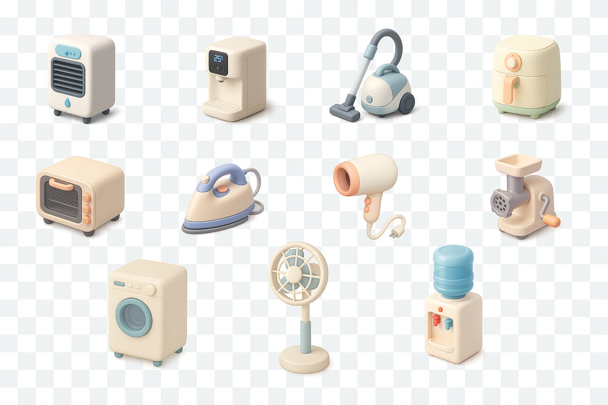 Home Appliances 3D icon pack, a Duotone Icon by Iwanistic (Photo 3 of 7)