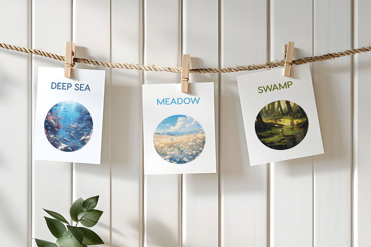 Wander - Landscape Flashcards, a Card Template by CinderHeart Designs (Photo 5 of 6)