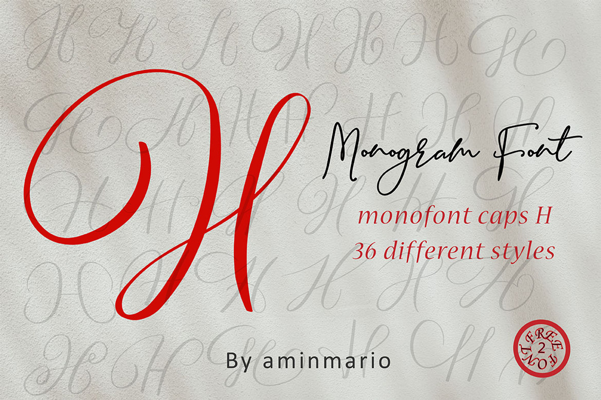MONOGRAM H | Monofont caps H preview 7