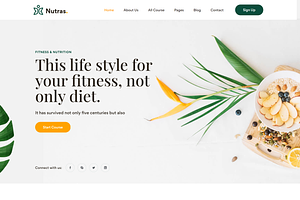 Fitness & Nutrition HTML5 Template