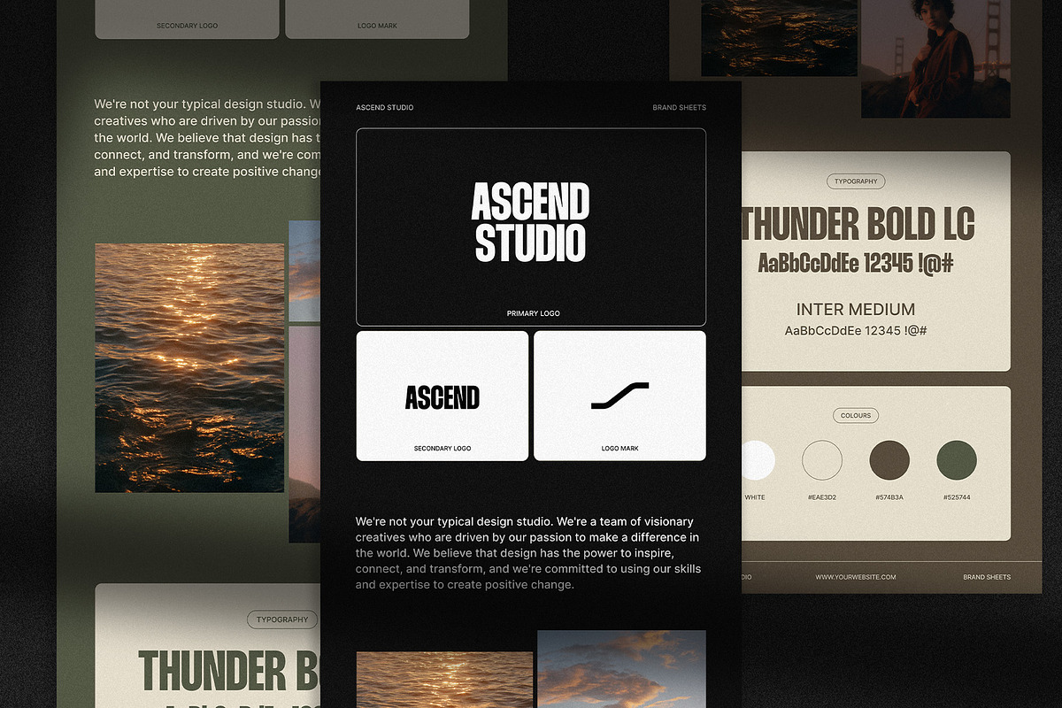 BRAND SHEETS for Figma by ASCEND, a Branding & Logo Template by Ascend Studio (Photo 1 of 6)