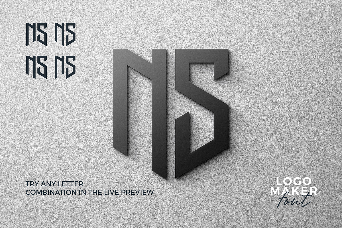 Logo maker font., a Symbol Font by lettett (Photo 4 of 6)