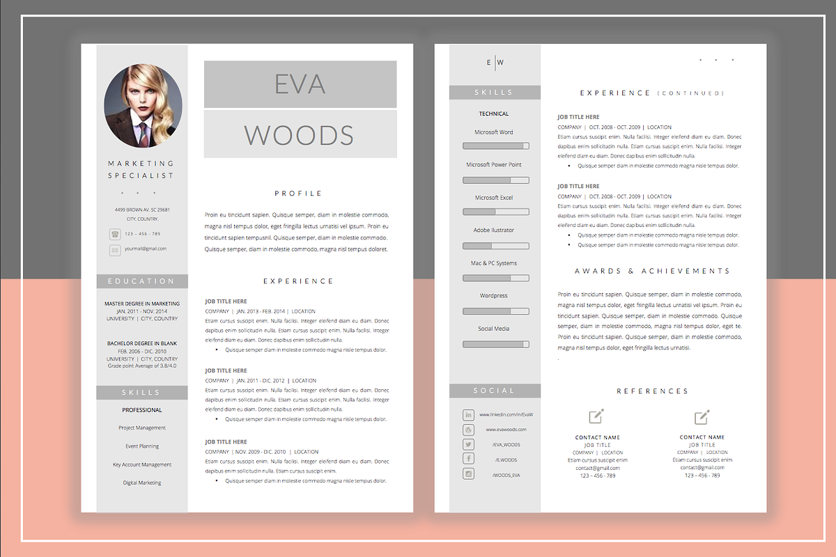 Resume Template & Cover Letter, a Resume Template by ResumeStudio (Photo 4 of 4)