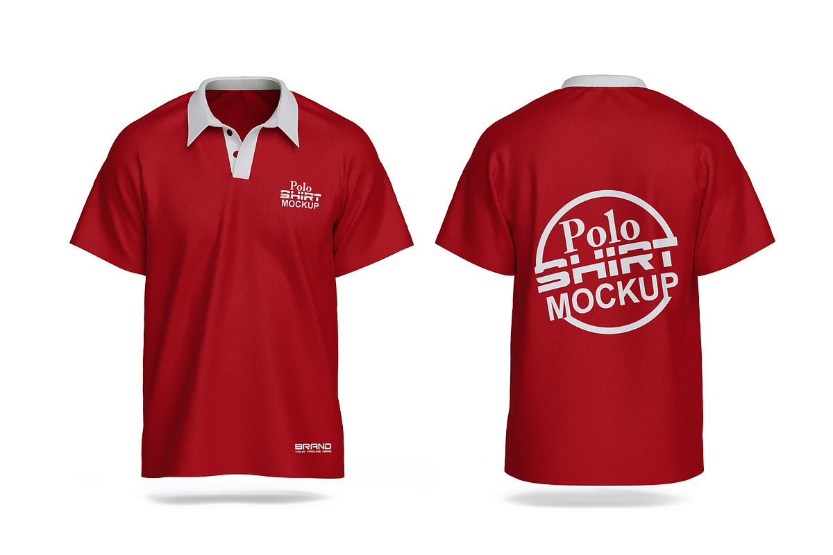 Polo T-Shirt Mockup, an Apparel Mockup by mockupbuys (Photo 7 of 7)