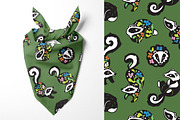 Floral Badgers, a Pattern Graphic by PenguinHouse (Thumbnail 5 of 6)