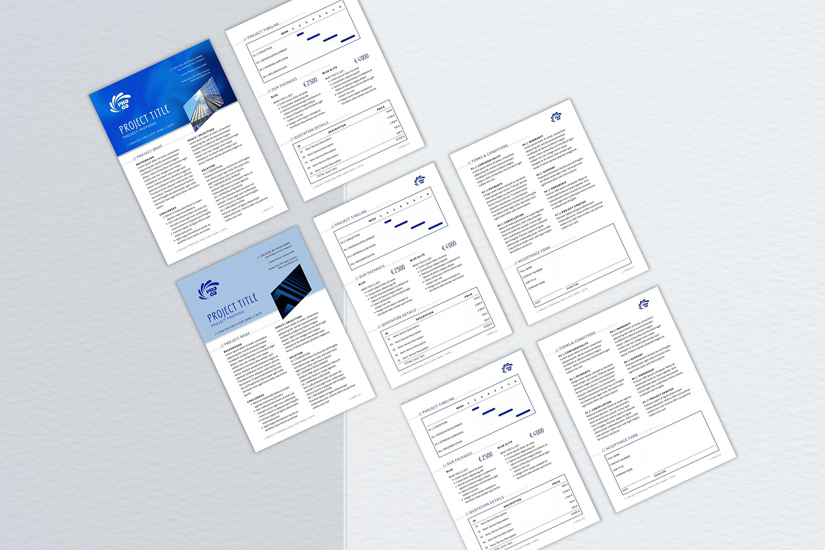Compact Project Proposal Template preview 4