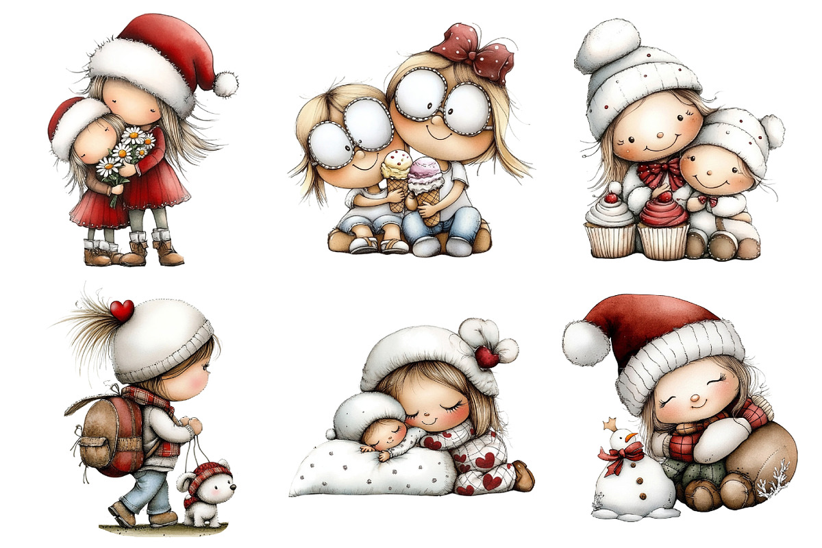 Mom Child Clipart, an Illustration by Daily.Designs (Photo 4 of 4)