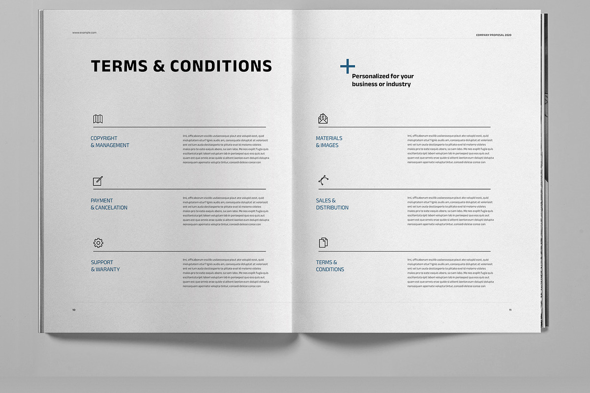 Blue Project Proposal Brochure, a Brochure Template by Boris Cupac (Photo 7 of 7)