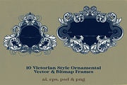 10 Frames Vol.8 - Victorian Ornament, a Background Graphic by Cruzine (Thumbnail 8 of 8)